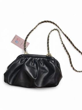 “Most Wanted” Black Chain Shoulder Bag NWT